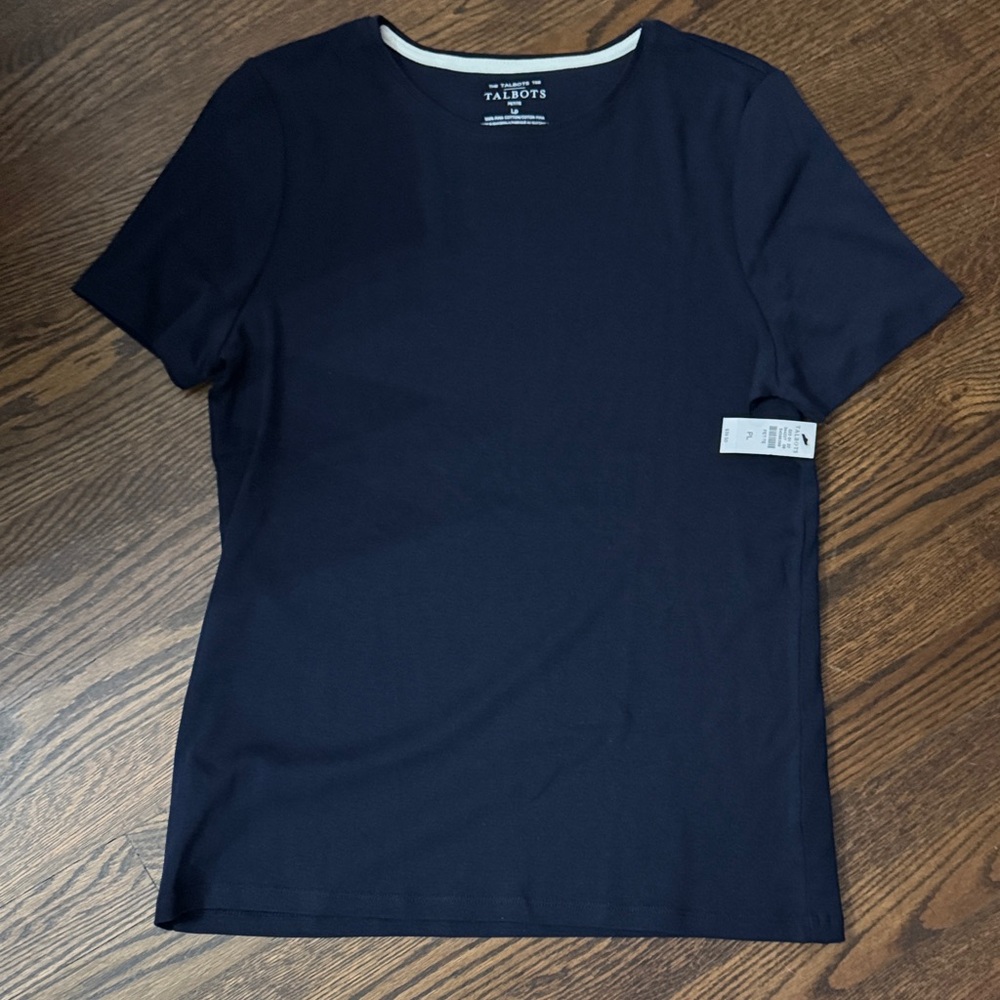 ‼️ NWT Talbots Navy Blue T-shirt ‼️